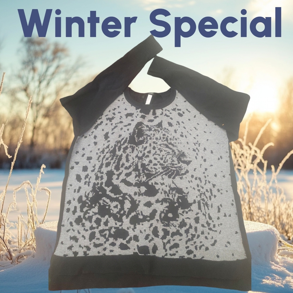 *0267 Kensie Leopard Swearer Women M